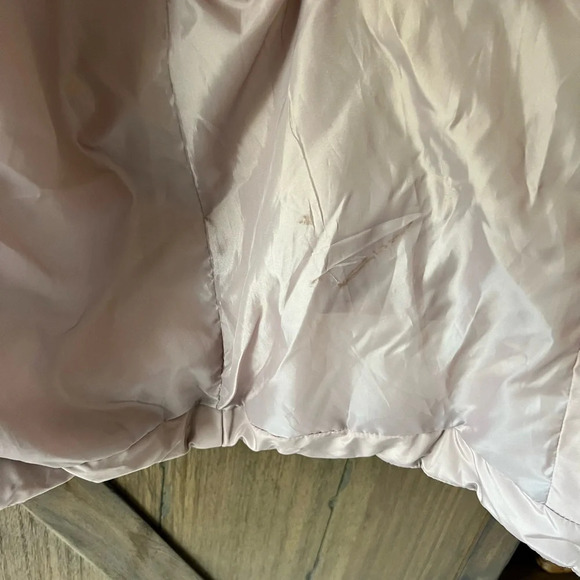 Jacques Vert Winter Hooded Puffer Mid Length Mauve Jacket Size Small - Picture 7 of 7